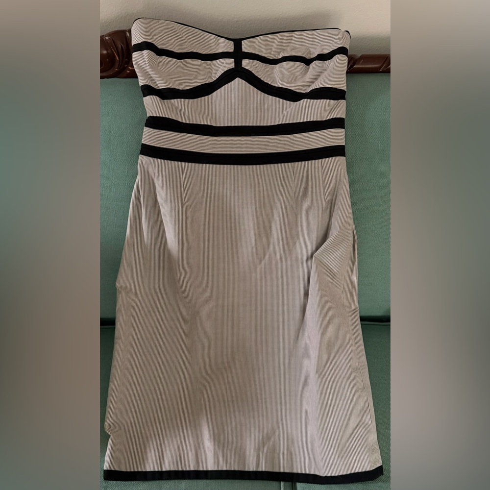 Abaete - Anthropologie Strapless Seersucker Dress